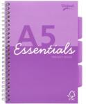 Pukka Pad Spirálfüzet, A5, vonalas, 100 lap, PUKKA PAD "Unipad Essentials Project Book", vegyes ESS-PROBA5AST (ESS-PROBA5AST)