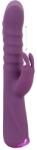 Javida 2 Function Vibration & Thrusting Rabbit Vibrator Purple Vibrator