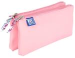 OXFORD Penar etui dublu 2 fermoare OXFORD floral pastel, Roz deschis (400159519) Penar