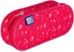OXFORD Penar etui oval 1 clapa OXFORD floral, Roz inchis (400160909) Penar