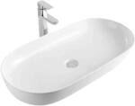 Lavita Verso lavoar 80x40 cm ovale de blat alb luciu 5908211410197 (5908211410197)