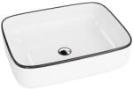 Lavita Galera lavoar 50.5x40 cm dreptunghiular de blat alb-negru luciu 5900378325703 (5900378325703)