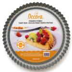 Decora Tava Tarta cu Margini Festonate si Baza Inaltata, O 28 x H 3 cm, Otel Antiaderent (70031)