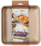 Decora Tava Patrata Margini Drepte Roz Vintage 24.5 x 24.5 x H 5.5 cm, Aluminiu Antiaderent (70102)