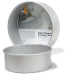 Decora Tava Rotunda Margini Drepte, O 10 x H 10 cm, Aluminiu Anodizat (62610)