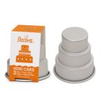 Decora Forma 3D Coacere Minitortulet 3 Etaje O 7 x H 8 cm, Aluminiu Anodizat (62972)