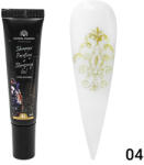 Global Fashion Gel vopsea pentru pictură și stamping Painting+Stamping cu sclipici, 8 ml, nuanța 004