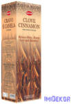 HEM Szegfűszeg Fahéj / Clove Cinnamon füstölő hexa indiai 20 db