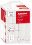  Katrin Zig Zag 200 Handypack ''V'' hajtogatott kéztörlő, 2 rétegű, fehér, 23x22, 4 cm, 200 lap, 20 csomag/zsák (35298)