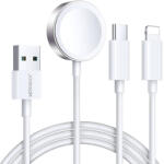 JOYROOM S-IW008 USB-A - Type-C/Lightning/Apple Watch töltőkábel 1.2m - fehér
