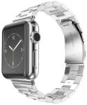 Techsuit Apple Watch 6 / 7 / 8 / 9 / SE / SE 2 okosóra szíj, fém, ezüst, 38/40/41mm, Techsuit - bluedigital