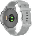 Techsuit Samsung Galaxy Watch 4/5/Active 2 / Huawei Watch GT 3 / GT 3 Pro okosóra szíj, szilikon, szürke, Techsuit - bluedigital