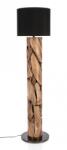 Bizzotto Lampadar lemn natur abajur negru 38x145 cm (0826628)