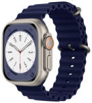 Techsuit Apple Watch 6 / 7 / 8 / 9 / SE / SE 2 okosóra szíj, szilikon, sötétkék, 38/40/41mm, Techsuit - bluedigital