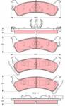 TRW set placute frana, frana disc TRW GDB4094 (GDB4094)
