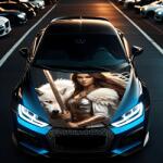 AVEX Folie Capota Auto "Hood Art" rezistenta la exterior, marime M (165 x 120cm) - Cod: AVX-CAPOTA-006M (AVX-CAPOTA-006M) - alemax