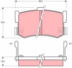 TRW set placute frana, frana disc TRW GDB994 (GDB994)