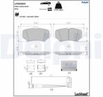 DELPHI set placute frana, frana disc DELPHI LP5056EV (LP5056EV)