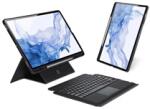 Dux Ducis GP-154697 Galaxy Tab S7 FE 5G (SM-T736) / WIFI (SM-T733) / (SM-T730) fekete bőr hatású billentyűzetes tok (GP-154697)