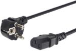 PremiumCord Tápkábel, PC, CEE7/7, SCHUKO - C13 M/F, 3m, fekete KPSP3 (KPSP3)