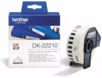 Brother DK-22210 Banda continua de hartie 29 mm x 30, 48 m, negru/alb (DK22210)