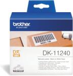 Brother DK-11240 Rola etichete hartie pentru coduri de bare 102mm / 51mm, negru/alb, 600 (DK11240)