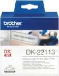 Brother DK-22113 Banda continua laminata 62mm x 15.24m, negru/transparent (DK22113)