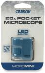 Carson Microscop portabil cu breloc, marire 20x, Carson, MicroMini, Surf (N01001246_001)