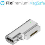 FixPremium - USB-C - MagSafe 2 Adapter, ezüst