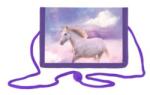 SPIRIT Portofel pentru copii cu șnur Love Horse - cal
