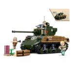 Sluban Army építőkészlet WW2 M38-B1110 M4 Sherman tank 715 db (M38-B1110)