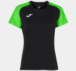 Joma T-SHIRT ACADEMY IV SHORT SLEEVE dressz fekete fluo zöld M