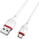 BOROFONE Cablu de date si incarcare Borofone Enjoy BX17, USB-A - microUSB, 18W, 1m (Alb)