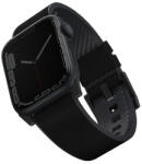 Uniq Straden vízálló bőr Apple Watch szíj, 49/45/44/42MM, fekete (UNIQ-45MM-STRABLK) - speedshop