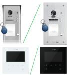 Futura Digital Színes videó kaputelefon szett 4, 3 col. VFK-461(W/B)+/607/ID/S1. FUTURA (VFK-461(W/B)+)
