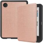  LEATHER Husă rabatabilă pentru Kobo Clara Color / Clara BW rose gold