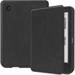  LEATHER Husă rabatabilă pentru Kobo Clara Color / Clara BW negru