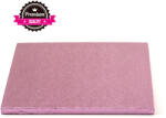 Decora Platou Tort Patrat Roz, 40 x 40 x H 1.2 cm (931814) Tava