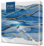 PAW papírszalvéta 33x33 cm 3 rétegű 20 lap/csomag Akvarell hullámok