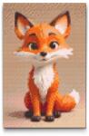  Gyémántszemes kirakó - Fox gyerekeknek Méret: 20x30cm, Keretezés: Keret nélkül (csak a vászon), Gyémántok: Kerek
