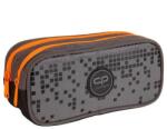COOLPACK Duke 2 rekeszes bedobálós tolltartó - PIXEL szürke/narancssárga (65685CP)