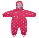 LittleLife Combinezon Impermeabil Fleece Red Flowers 6-12 luni (L18009) - roua