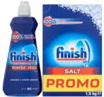 Finish Машинна регенерираща сол 1, 5кг + Finish Shine and Protect Машинен препарат за изплакване 400мл + Подарък мостра (5900627047974)
