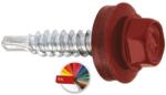  Önbeálló Lemezcsavar - Fém-EPDM Fej - 4, 8x19 mm - Piros RAL3005 (13680)