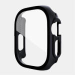 Apple Watch Series 7, 8, 9 41mm műanyag védőtok, fekete