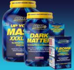 MHP - The Monster Stack - Izomtömeg Növelő Termékcsomag - Up Your Mass + Dark Matter + T-bomb 3xt