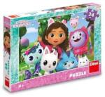 Dino Puzzle - Casa de papusi a lui Gabby (24 piese) (351707) Puzzle