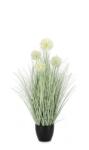 Bizzotto Floare artificiala in ghiveci verde alb 45x75 cm (0172878)
