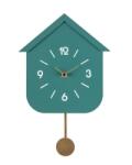 Bizzotto Ceas perete cu pendul verde Home 24x5.5x37.5 cm (0182444)