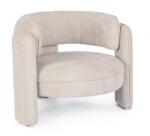 Bizzotto Fotoliu textil bej Aisha 94x88x73 cm (0735250)